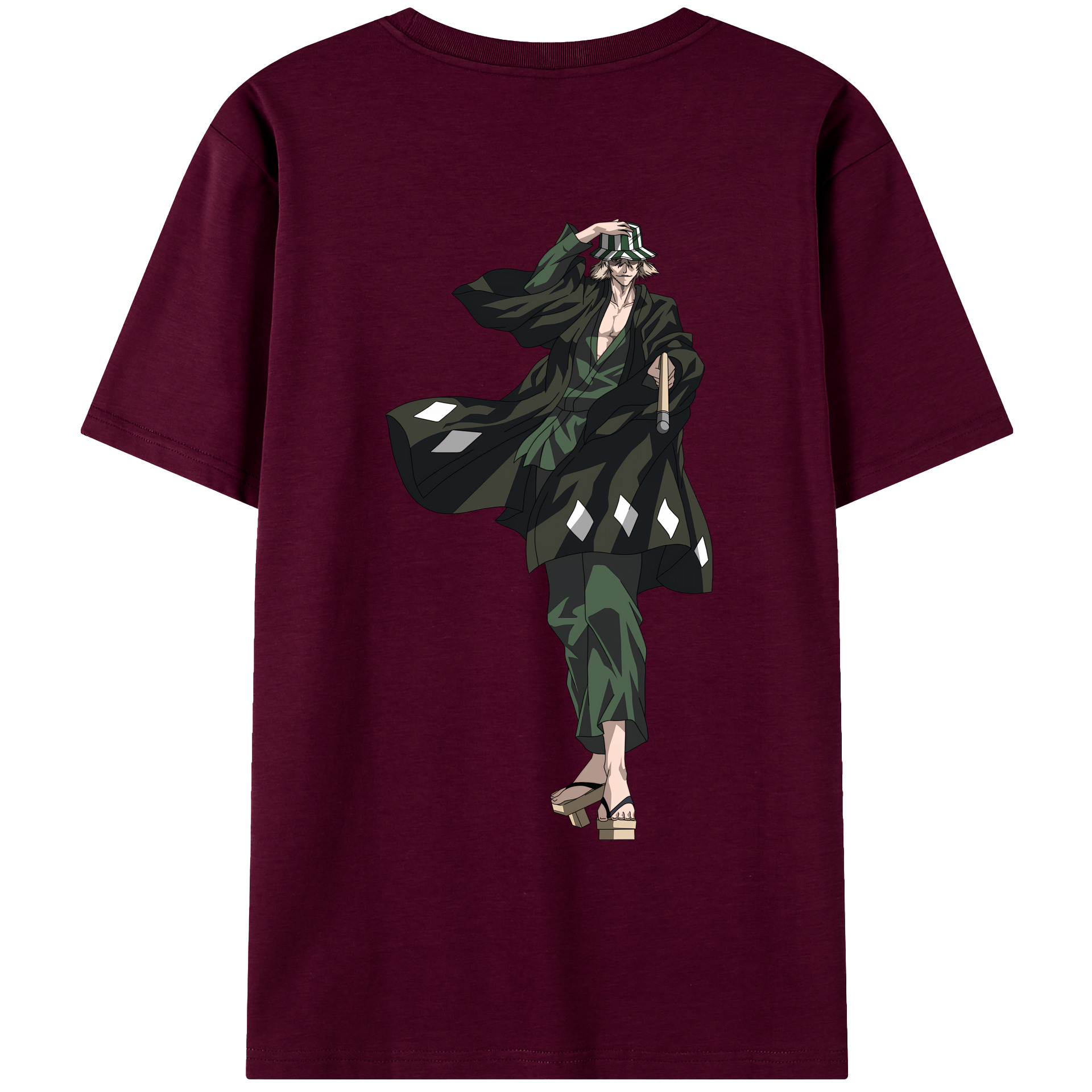 （画像用） "ブリーチ 浦原 喜助（うらはら きすけ） BLEACH Urahara Kisuke " レディース半袖Tシャツ(バックプリント)